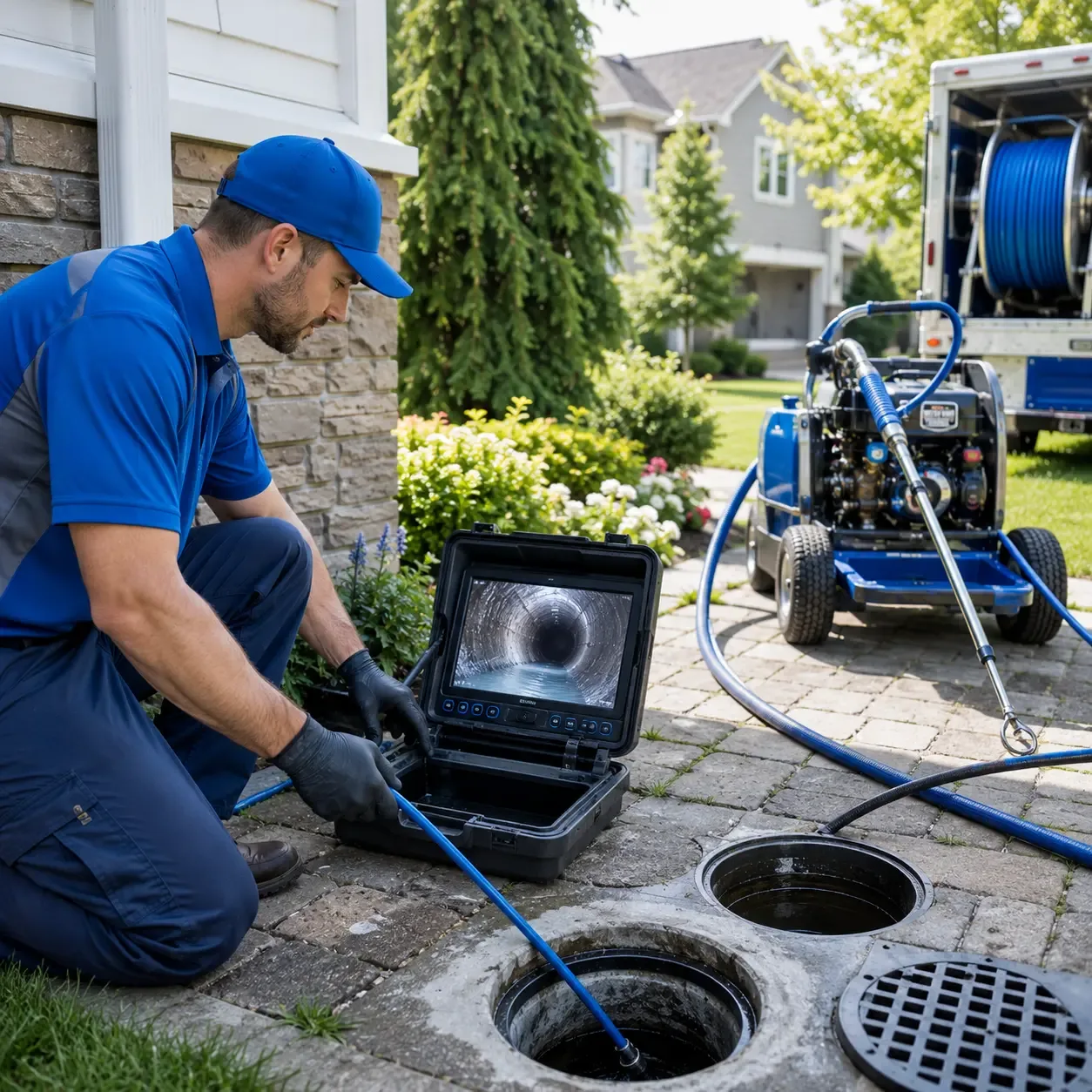 Outdoor drain cleaning professionals serving Ellerbe, NC