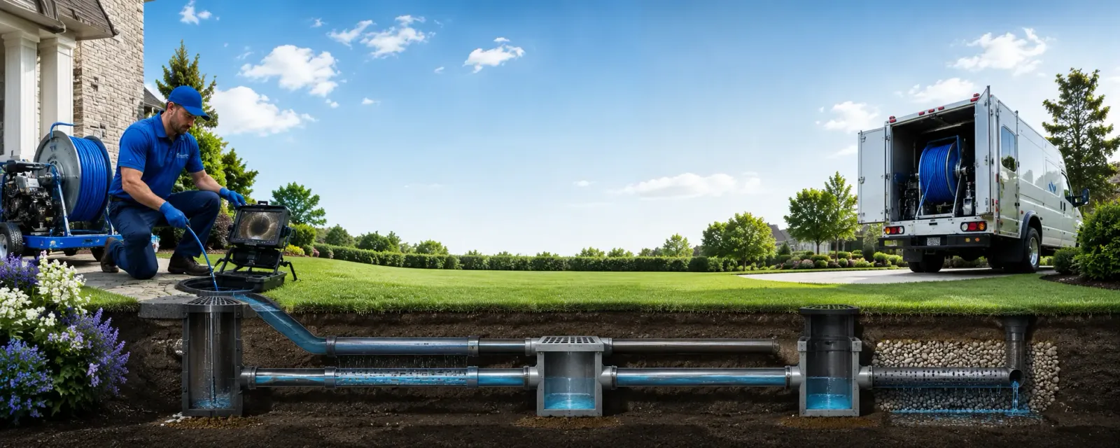Outdoor drain cleaning information for Ellerbe, NC